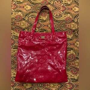 Lauren Ralph Lauren Large Tote Bag Beautiful Red